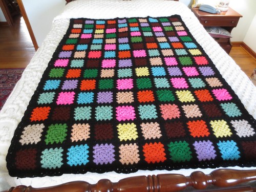 Vintage granny square vetro - granny, "vetro