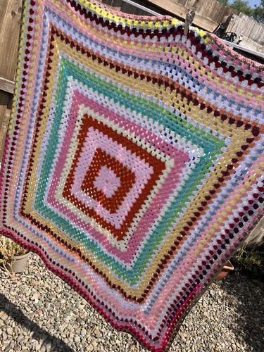Coperta all uncinetto vintage - coperta,
