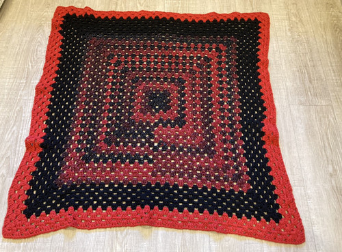 Coperta quadrata nonna vintage
