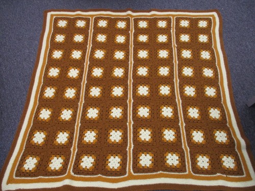 Coperta vintage marrone senape - vintage,