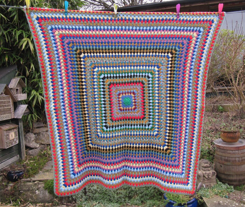 Coperta lancio vintage lana - coperta/lancio,