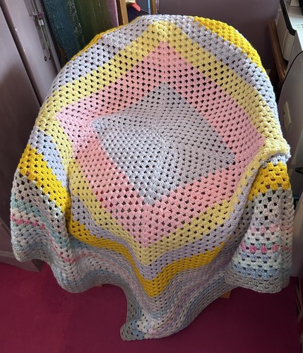 Coperta all uncinetto nonna - coperta,