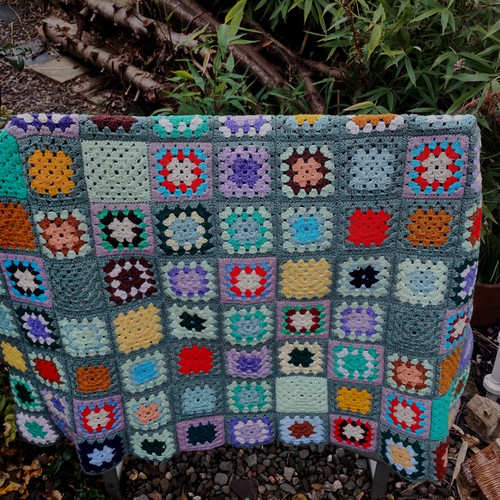 Coperta quadrata vintage nonna