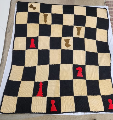 Coperta afgana nonna quadrata