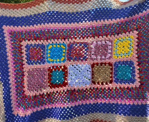 Vintage granny square - granny,
